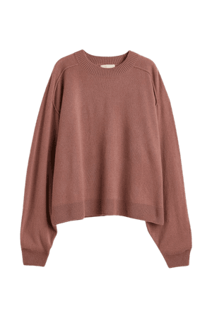 Cashmere Sweater - Dark dusty rose - Ladies | H&M US
