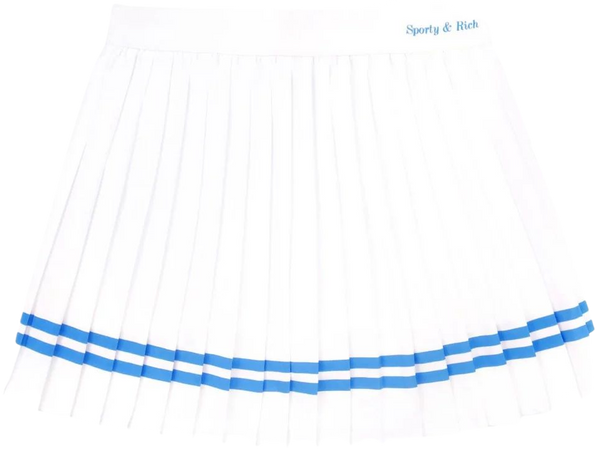 Sporty & Rich Classic logo-print Pleated Skirt - Farfetch