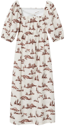 Printed cotton dress - Women | Mango USA