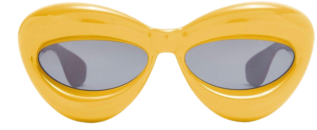 loewe yellow cateye sunglasses