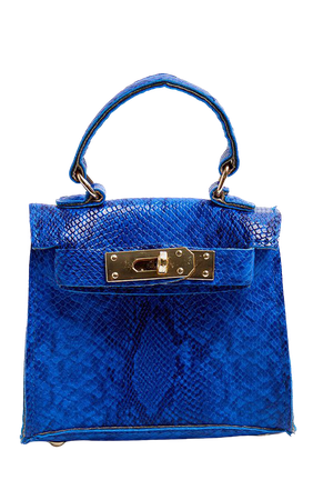 Blue Snake Print Mini Bag | Accessories | PrettyLittleThing USA