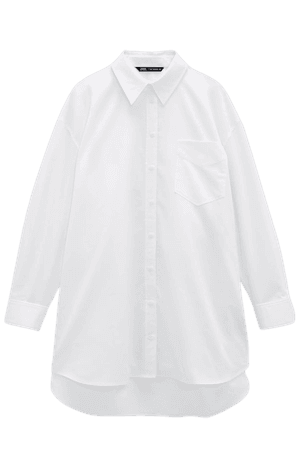 oversized white shirt