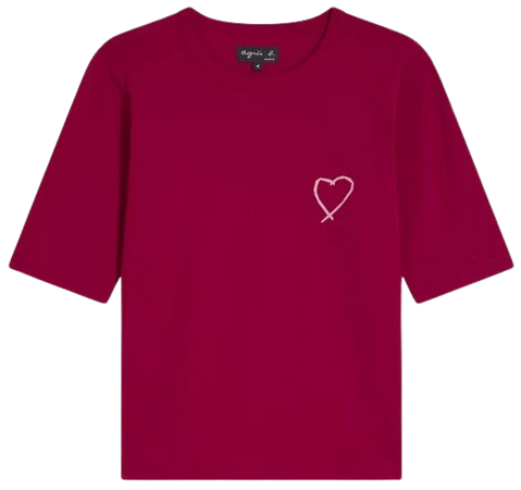 red cotton jersey Brando t-shirt | agnès b.