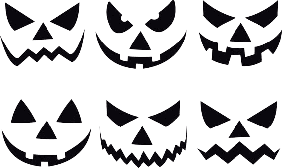Halloween Custom Cut Files: Halloween pumpkin faces Jack o | Etsy