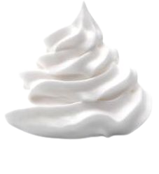 Swirl Whipped Cream On White Background Stock Photo (Edit Now) 1178146297