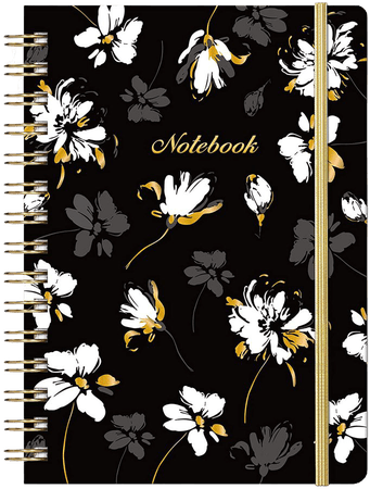 Amazon.com: Ruled Notebook/Journal - Lined Journal with Premium Thick Paper, 8.5" X 6.4", College Ruled Spiral Notebook/Journal, Banded with Exquisite Inner Pocket, Waterproof Hardcover for School, Office & Home : מוצרים למשרד