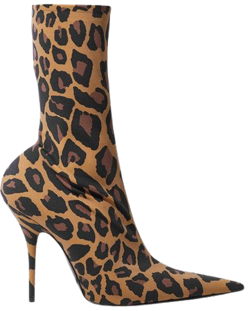 Balenciaga | Knife leopard-print spandex sock boots | NET-A-PORTER.COM