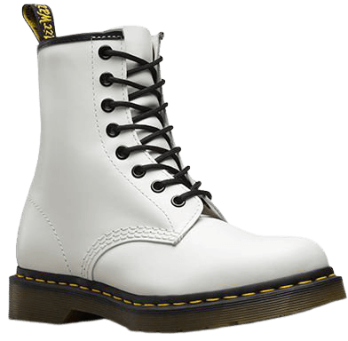 White Dr. Martens boots