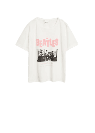 Beatles organic cotton t-shirt - Women | Mango USA