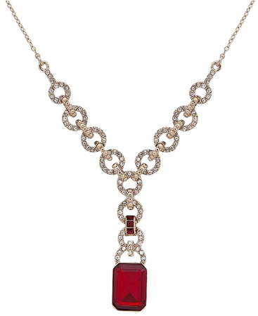 Lauren Ralph Lauren Pavé & Stone Lariat Necklace, 18" + 3" extender - Fashion Jewelry - Jewelry & Watches - Macy's