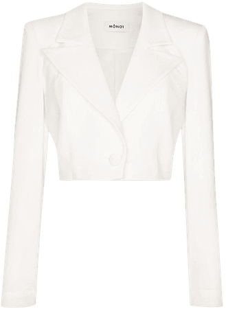 Shop Mônot cropped single-breasted blazer with Express Delivery - FARFETCH