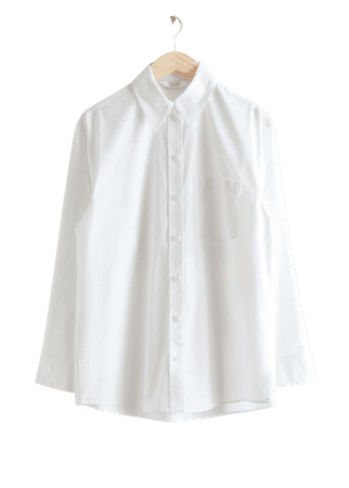 Voluminous Cotton Shirt - White - Shirts - & Other Stories US