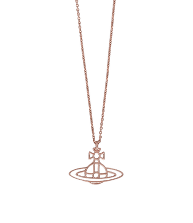 Vivienne Westwood Women's Necklaces | Vivienne Westwood - Thin Lines Flat Orb Pendant Gold-Tone