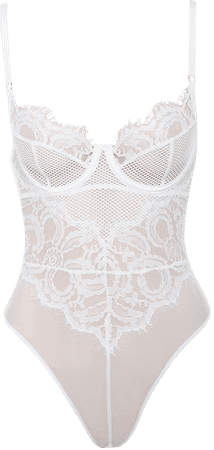 House of CB | 'Nadia' White Lace Bodysuit