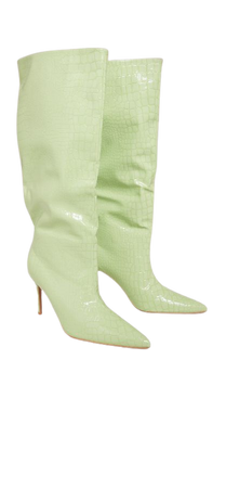Green High Knee boots