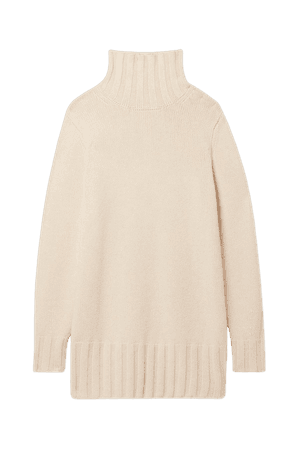 Cream Paola cashmere turtleneck sweater | Khaite | NET-A-PORTER