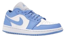 Nike Air Jordan Low UNC in Blue & White