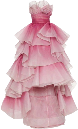 pink fairy layer gown