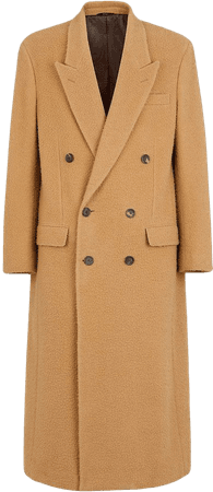 Fendi double-breasted coat brown FF0349ADTC - Farfetch