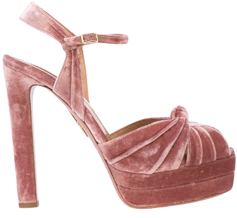 Pink Aquazzura Coquette Sandals | Farfetch.com