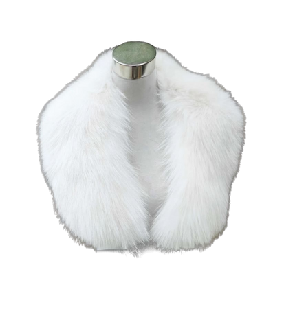 Wedding fur collar, White fox fur collar, Fox fur collar, Wedding fur stole, Bridal fur stole, Fur wrap