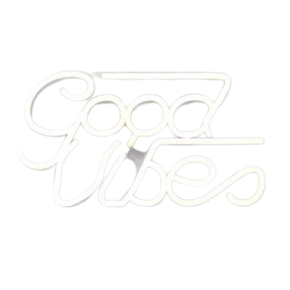 Good Vibes LED Neon Wall Sign White - Room Essentials™ : Target