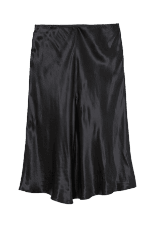 H&M+ Slip-style Skirt - Black
