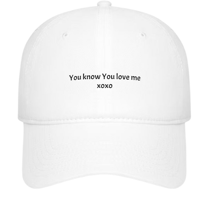 Gossip Girl Cap, You Know You Love Me (White) - Etsy Canada