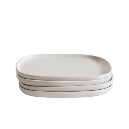 Kaloh Stoneware Square Dinner Plates (Set of 4) | West Elm