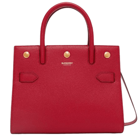 red Burberry purse