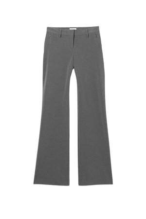 Kate Flared Suiting Trousers - Dark Grey - Weekday WW