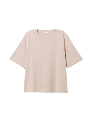 Perfect Relaxed T-shirt - Beige - Weekday WW