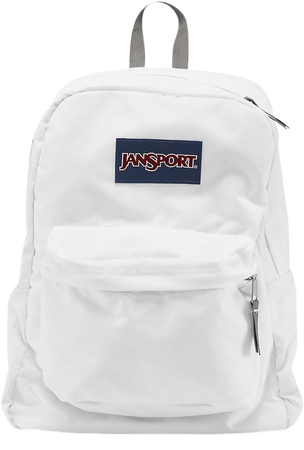 jansport white backpack