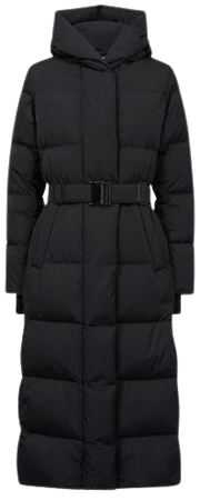 Reiss Larissa Long Belted Puffer Coat | REISS USA