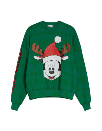 Mickey Mouse Xmas sweatshirt - Sweatshirts and hoodies - Woman | Bershka
