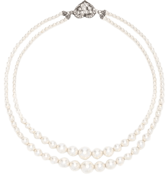 Double-Strand Pearl Necklace By Alessandra Rich | Moda Operandi