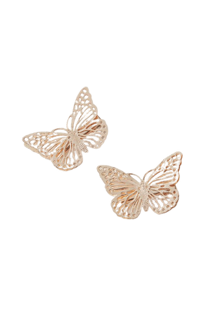 gold butterfly hair clip - Google Search
