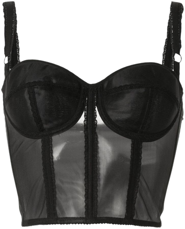 Dolce & Gabbana Cropped corset-style Bustier