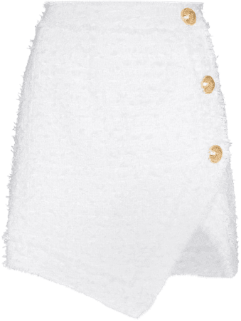 Balmain textured-tweed Mini Skirt - Farfetch