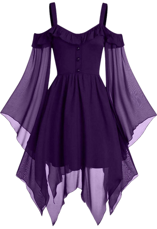purple goth dress