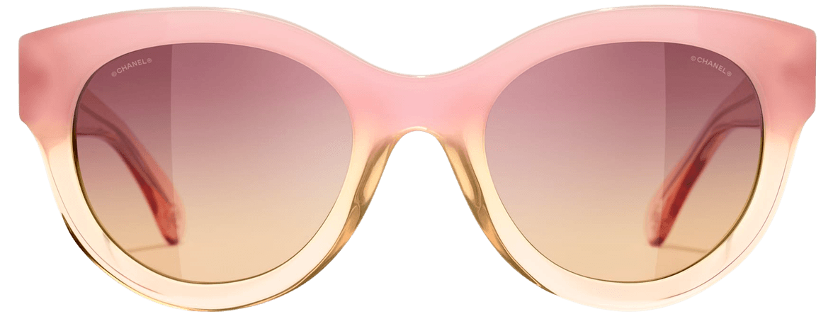 Butterfly Sunglasses Coral Sunglasses | CHANEL