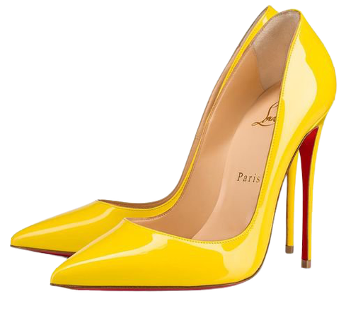 Yellow Christian Louboutin Heels
