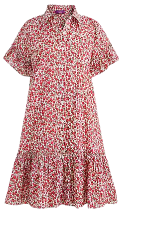 J.Crew: Amelia Shirtdress In Liberty® Eliza's Red Fabric For Women