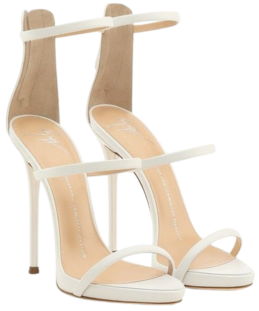 White Giuseppe Zanotti Sandal Heels