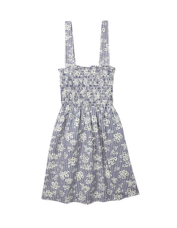 AE Smocked Cross-Back Mini Dress