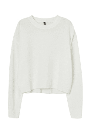 Knit Sweater - White - Ladies | H&M US
