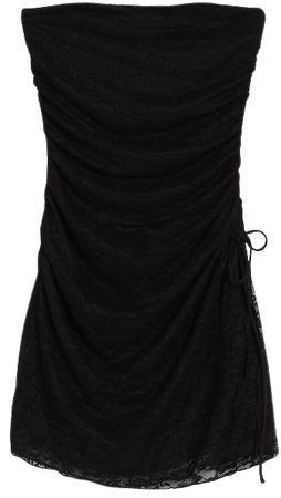 Off-the-shoulder lacey mini dress - Dresses - Woman | Bershka