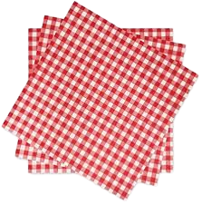 Red white napkins