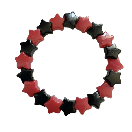 black and red star bracelet