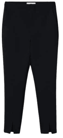 Straight trousers with openings - Women | Mango USA